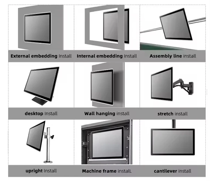 27 Inch 4K Monitor With HDMI DP IP65 Front Waterproof